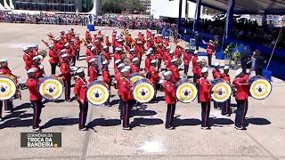 Banda Marcial do Corpo de Fuzileiros Navais  Cerimônia Troca da Bandeira [upl. by Stegman294]