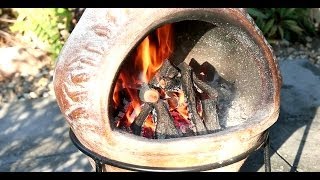 CHIMINEA How to cook pizza to perfection in a chiminea How to guide [upl. by Aliab]