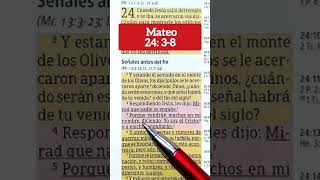 lecturabíblica videoscristianos segundavenida Cristo Mateo 2438 Señales antes del fin [upl. by Langille]