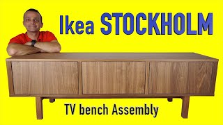 IKEA STOCKHOLM TV Bench Assembly Guide StepbyStep Instructions [upl. by Eada]