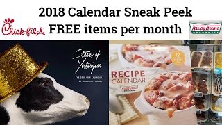 Chick Fil A amp Krispy Kreme Calendar 2018 why is a must to buy Sneak Peek [upl. by Oilegor]