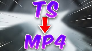 How To Convert TS To MP4 WITHIN SECONDS [upl. by Gnav]