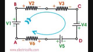 Kirchoff’s Voltage Law KVL Formula amp Example [upl. by Dnaleel]