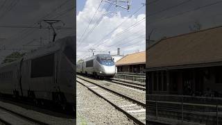 Amtrak Acela Express 150 MPH  Attleboro MA [upl. by Yssis254]