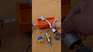 Mini tractor project mini motor water pump science project video🥰 [upl. by Esilenna]