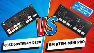 The OSEE GoStream Deck Vs Atem Mini Pro Review [upl. by Sharai]