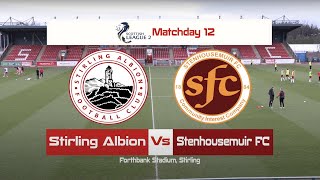 Stirling Albion Vs Stenhousemuir FC Highlights 300321 [upl. by Arnst]