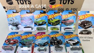 ELVO Unboxing  Hot Wheels 2024 Mainline Case A with Treasure Hunts Repeats not shown [upl. by Arrio657]