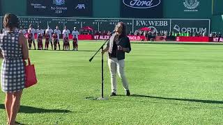 Kevin James Graham  National Anthem at Fenway Park 35000 in attendance [upl. by Keri23]