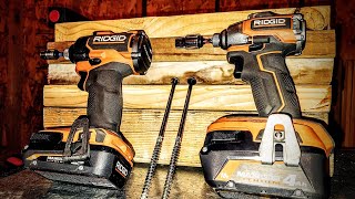 Ridgid Subcompact or the full size Brushless Impact to drive structural screws [upl. by Kcirnek]