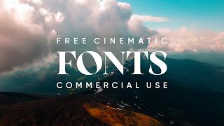 24 More Cinematic Fonts for Edits Free for Commercial Use [upl. by Negroj]