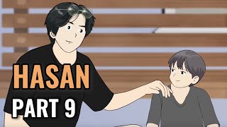 HASAN PART 9  Animasi Sekolah [upl. by Adaiha439]