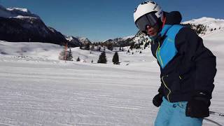 SKI CARVING SKIING  HEAD SKI  PASSO SAN PELLEGRINO  DOLOMITI SUPERSKI 2019 [upl. by Medora357]