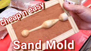 Making a lure mold from sand Using sand casting for lure making luremaker fishinglure [upl. by Aiotal545]