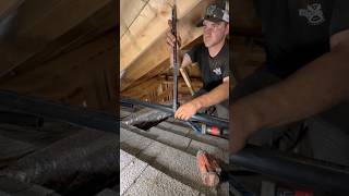 venting a kitchen drain line through a couple roofs [upl. by Burdett]