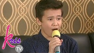 Emotional rendition of Say Something by Juan Karlos on Kris TV [upl. by Etnohc]