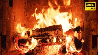 Fireplace 10 HOURS Ultra HD 4K  Relaxing Fire Burning Video amp Crackling Fireplace Sounds [upl. by Treacy]