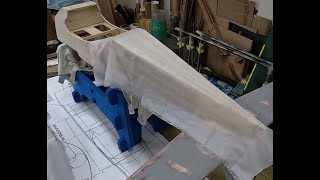 DR107 One Design RC plane build Update 21 Covering [upl. by Millur]