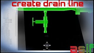 How to modeling a drain pipe in e3d  Drain pipe [upl. by Annahpos677]