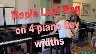 Maple Leaf Rag on 4 Piano Key Widths [upl. by Basilius]