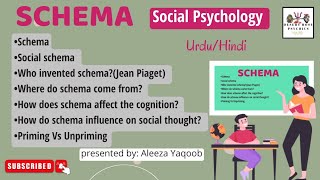 Schema in Social psychology  Schema Piaget Theory  Types of Schema  UrduHindi [upl. by Trudy]