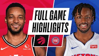 RAPTORS at PISTONS  FULL GAME HIGHLIGHTS  March 17 2021 [upl. by Anenahs]