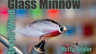 Arctic Wind Glass Minnow  Underwater Footage  Fly Tying Tutorial [upl. by Yob365]