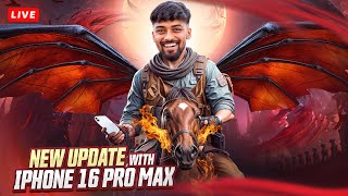 BGMI NEW UPDATE Live With iPhone 16 Pro Max 💥  SMR GAMING IS LIVE [upl. by Friedly107]