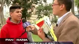 Examen callejero estudiantes limeños vs un libro de primaria [upl. by Frangos]