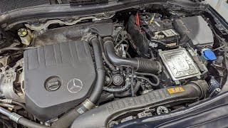 Mercedes Benz battery removal installation 247 B Class B180 battery removal [upl. by Mosera181]