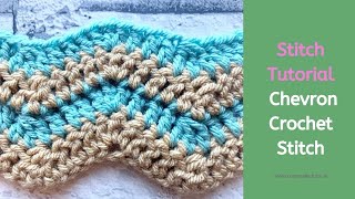 How to Crochet Chevron Stitch for Beginners [upl. by Joseito]