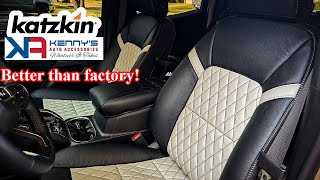 Katzkin Leather Seats in my 2024 GMC Canyon  Interior Makeover [upl. by Adranoel]