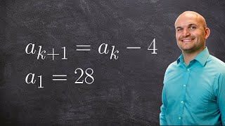 Using the recursive formula to find the first four terms of a sequence [upl. by Gabriello124]