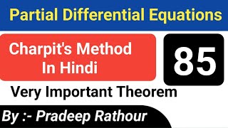 Charpits Method  Charpits Method In Partial Differential Equations  Charpits Method Part 12 [upl. by Euqirne]