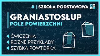 POLE GRANIASTOSŁUPA 2 🗿  Zadania ze sprawdzianu ✅️  Matematyka Klasa 8 [upl. by Enyrhtak]