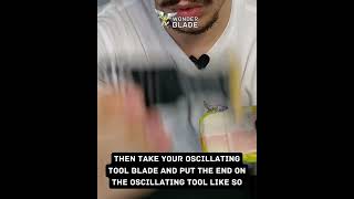 How to Change Oscillating Tool Blade on Ryobi Multi Tool  WonderBlade™ [upl. by Herbie88]