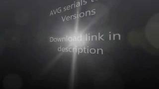 AVG serials to all Versions [upl. by Ehtnax141]