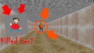 Baldi Dies 2 NEW UPDATE NEW ENDING I KILLED PLAYTIME  Baldis Basics Moded [upl. by Sayette]