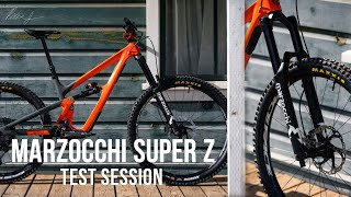 60 Seconds Of Thrashing The New Marzocchi Super Z  RAW [upl. by Hassi291]