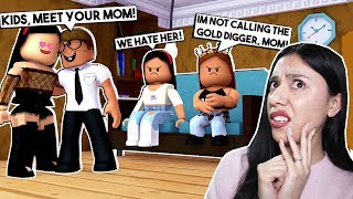 OUR NEW MOM IS A GOLD DIGGER  Roblox Roleplay [upl. by Olga]