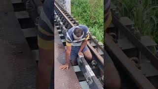 railway track ma pase par foryou trin railway railwaytrack [upl. by Uyr596]