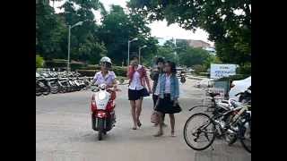 Monowheel motorcycle made at university in Thailand Part 3 of 6 [upl. by Lisbeth802]