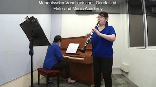 Clarinet ABRSM Grade 3 from 2022 B3 Mendelssohn Venetianisches Gondellied [upl. by Mulry]