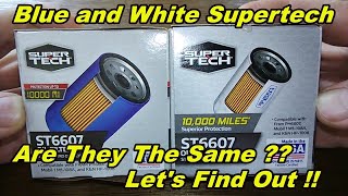 Walmart Oil Filter Cut Open White ST6607 vs Walmart Blue Supertech ST6607 Oil Filter Review [upl. by Arrekahs]