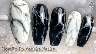 How to do Easy MARBLE NAILS Design 👌  KMF Nails Design [upl. by Ettinger]