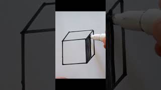 3d shape easy drawing drawing [upl. by Sirapal435]