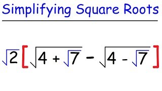 Math  Simplifying Square Roots [upl. by Donia]