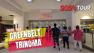 4K GREENBELT MALL TO AYALA MALLS TRINOMA VIA MRT 3  Travel Tour 2024 [upl. by Silirama503]