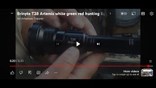 Brinyte T28 Artemis white green red hunting light [upl. by Anrol]