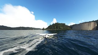 Gordon Dam Tasmania  Microsoft Flight Simulator in 4K with NVIDIA Game Filter [upl. by Leik290]